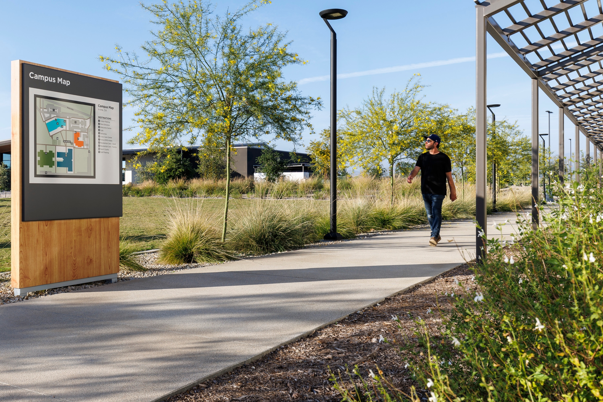 BeWell Irvine Custom Exterior Wayfinding