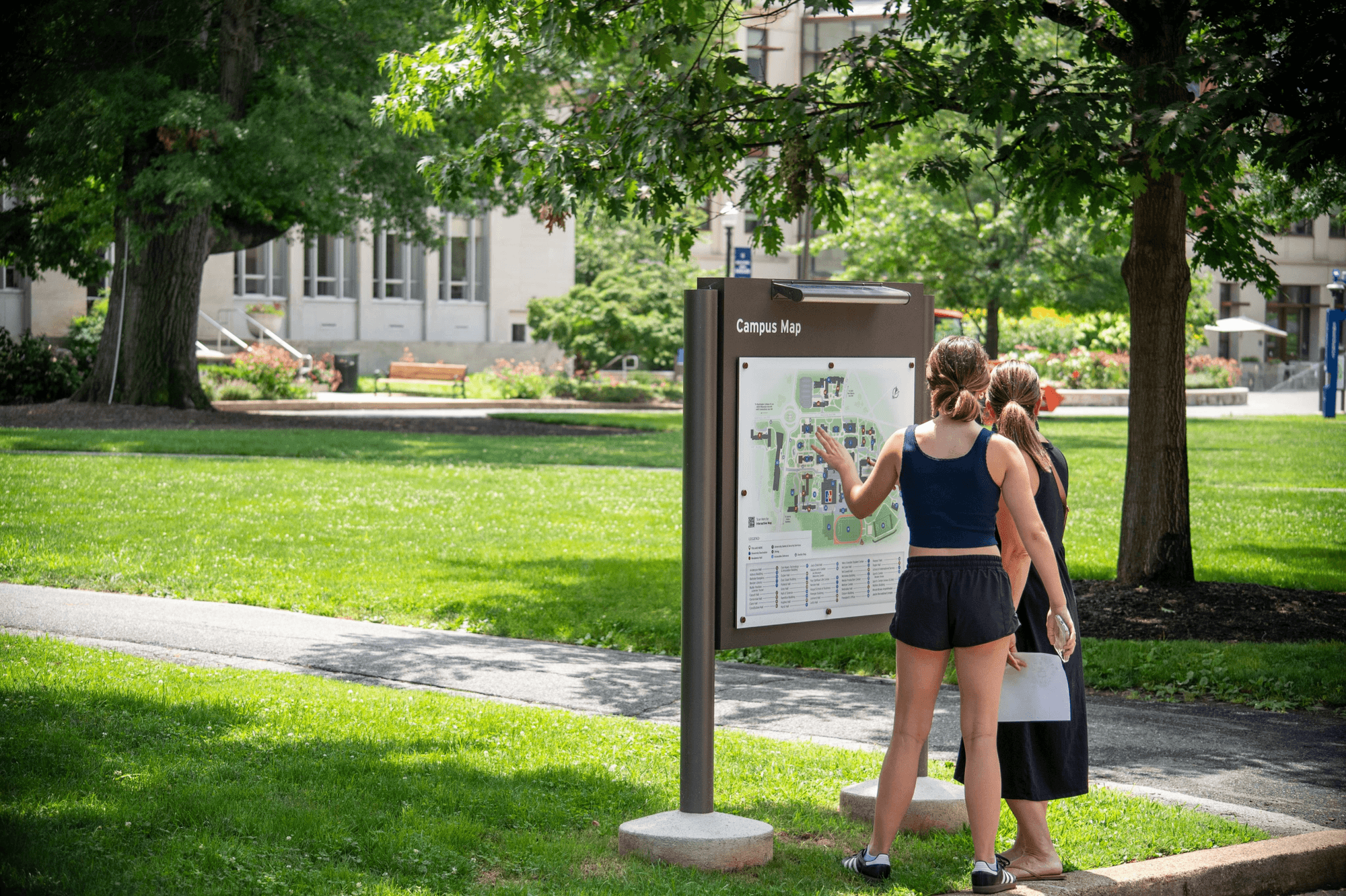 American University_exterior campus map